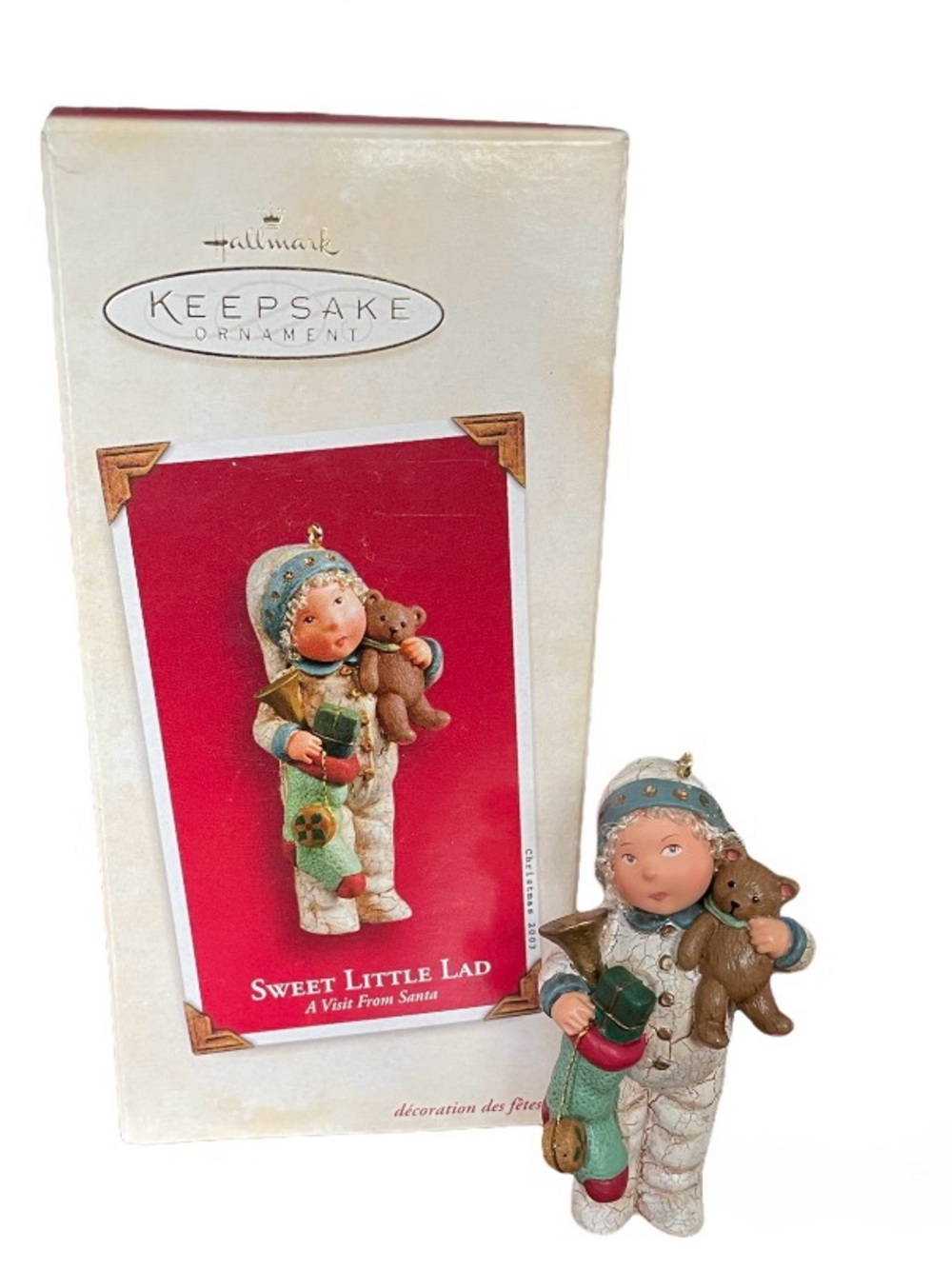 2003 Hallmark Sweet Little Lad Ornament